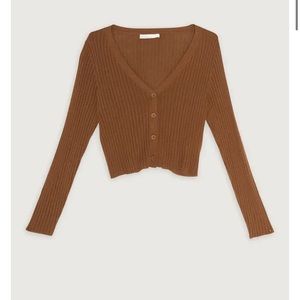 Oak & Fort long sleeve cardigan, size small